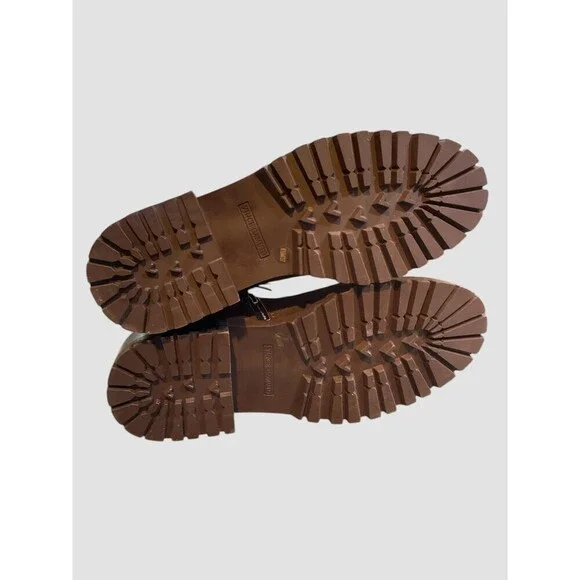 Vince Camuto Fawdry Womens Chocolate Brown Combat & Lace-up Boots Side Zip 6.5M - Picture 9 of 9